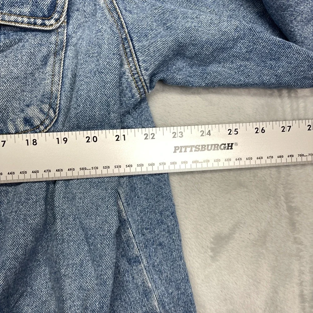 Avenue Blues Denim Chore Barn Jacket Girls‎ 18/20 Blue Medium Wash Button Front